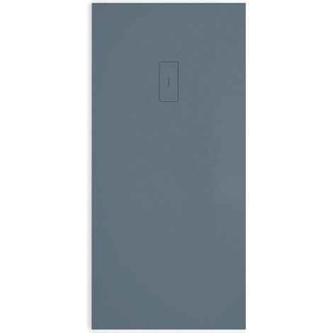Mineralguss-Duschwanne extra flach FUSION Schieferoptik ANTHRAZIT 70x170cm