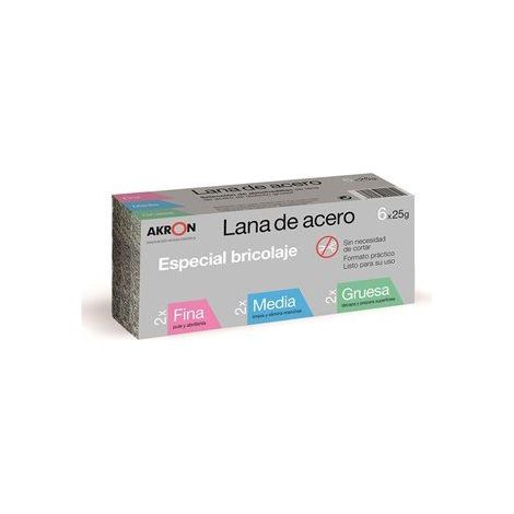 ASSORTIMENTO BOBINA ACCIAIO LANA (FINE-MED-SPESSA) 6X25G