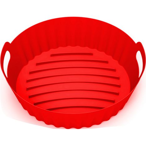 1 Récipient en silicone, antiadhésif, résistant à la chaleur, pour friteuse à air chaud, cuisson multifonctionnelle (1/5)