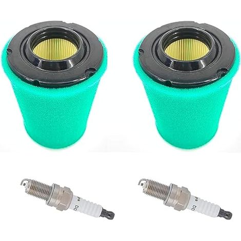 Compatible avec les filtres à air 22083 01-S1 et les bougies d'allumage pour KH 5400 Series KS530 KS540 KS590 17-19,5 CV Tondeuse à moteur Remplacer 22-083-01 2208301S 3018 S18 S18 (1/4)