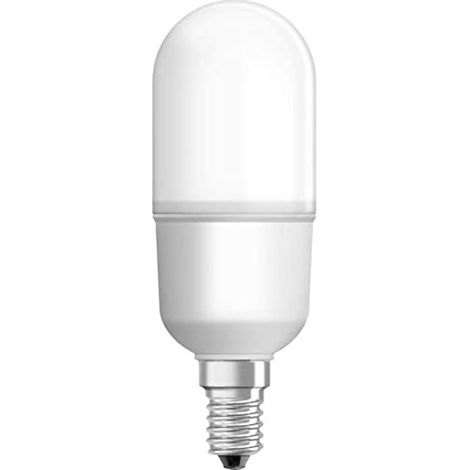 OSRAM STAR STICK Lampadina LED, Attacco: E14, Bianca Fredda, 4000 K, 9-10 W, Equivalenti a 75 W, LED STAR STICK, Opaco, Taglia Unica - la confezione potrebbe differire (1/2)
