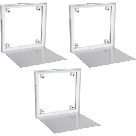 Lot de 3 trappes de visite à carreler Semin - 200 mm x 200 mm - spécial accès sous baignoire - pièces humides et salle de bain (1/5)