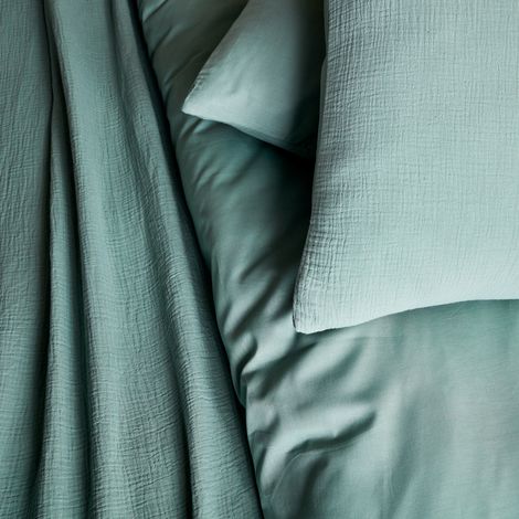 Set biancheria da letto in cotone verde (1/2)