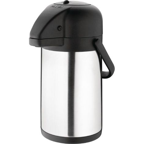 Pichet à pompe professionnel inox Olympia - 1,9 L (1/5)
