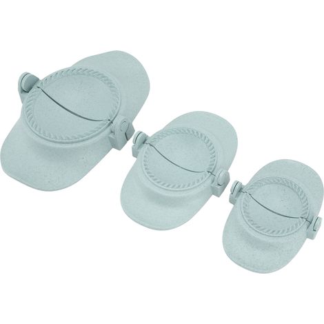 Lot de 3 moules à empanadas en paille de blé de différentes tailles, bleu. (1/5)