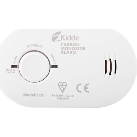Kidde K5CO Carbon Monoxide Alarm with 10-Year Life, Kitemarked Certification, and 7-Year Sensor Warranty