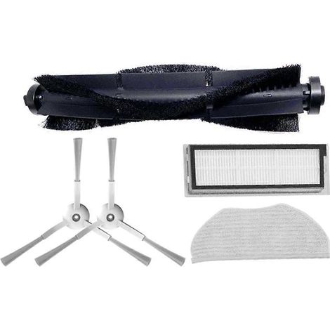 Brosse principale, brosse latérale et rouleau avec filtre HEPA pour balai à franges 360 S6 Pro S9 X90 (1/5)
