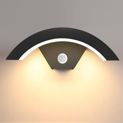 Applique Murale extérieure à LED Simple lumière de Jardin étanche personnalisée créative capteur extérieur Balcon Applique Murale lumière de Porte Applique Murale(24W 3000K) (1/5)