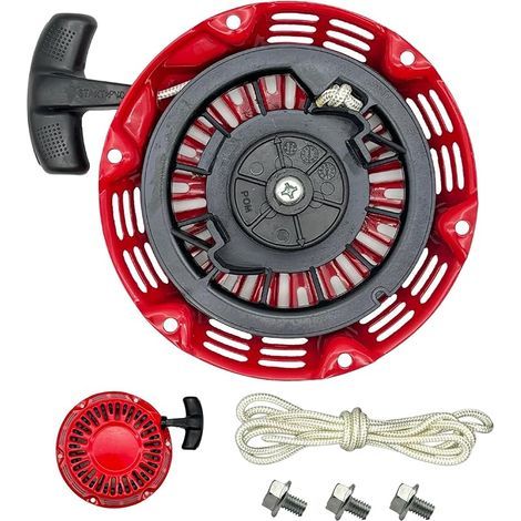 Lanceur GX160 Seilzugstarter pour Honda GX200 GX120 Pull Cord Replacement Red 28400-ZH8-023ZB 28400-Z0T-003ZB 28400-Z4M-305ZB (1/5)