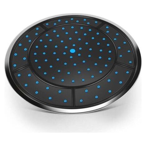 FENOPLASTICA1Pcs Douche Actionnée Par Pluie de Forme Ronde En Plastique 25Cm Accessoires Cabine Buse Tête Toit Dessus La Chambre (1/5)