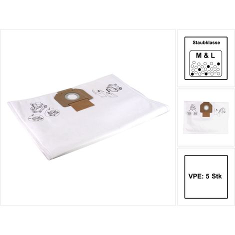 Vliesbeutel für MIRKA Abzieher 1230 und 1242 - 5 Stück - 8999100211 (1/5)