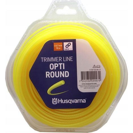 Hilo de corte para desbrozadoras Husqvarna Opti Round, 2 mm, 7 x 70 m, ¡resistente (1/3)