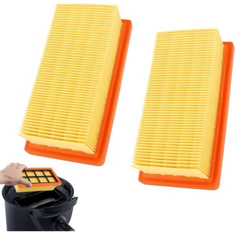 2 X Filtre Remplacement pour Aspirateur Kärcher les Aspirateurs AD 2 Battery, AD 3000, AD 3 Premium et AD Premium,6415 9530 Aspirateur Filtre Plissé Plat Accessoire (1/5)