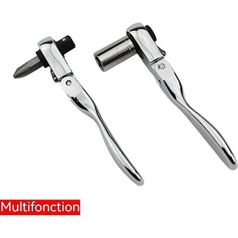 Mini Tournevis à Cliquet Réversible, Outil de Réparation Polyvalent (1/4)