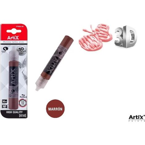 Pittura strutturale 3D marrone 30 ml