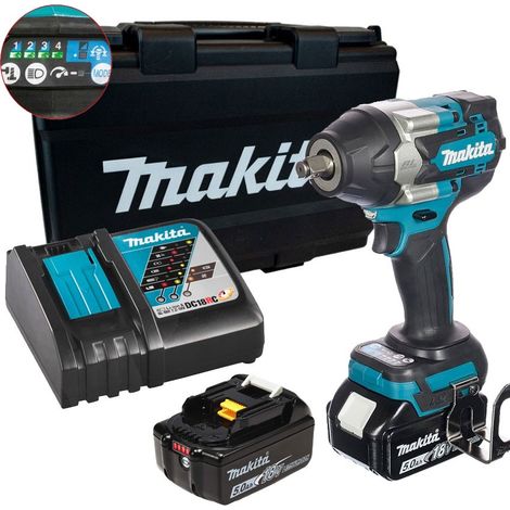 Makita DTW700RTE 18v LXT Brushless Impact Wrench 1/2"" Drive 4 Stage 2 x 5ah (1/5)