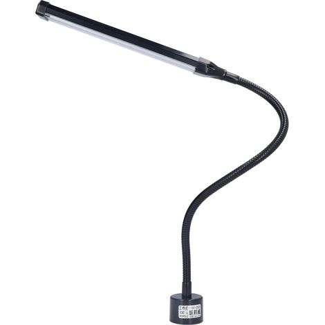 Lampe de travail LED 21 W à intensité variable, flexible, avec base magnétique ronde, prise US 100-240 V. (1/5)