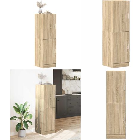 vidaXL Küchenschrank Sonoma-Eiche 38x41,5x131,5 cm Holzwerkstoff (1/5)