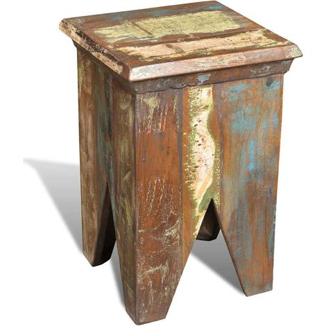 Tabouret Chaise de bar Tabouret de bar - Bois de récupération massif BV877371 - BonneVie (1/5)