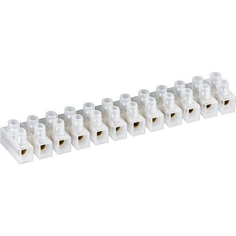 Regleta de conexion de cables electricos de seccion 6 mm Blanco 5A (1/3)