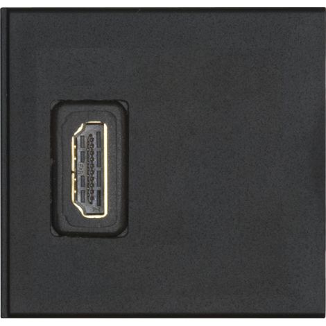 EVOline Wechselmodul Zubehör Modul 1 x HDMI Buchse vorne und hinten, 1 x HDMI, Kunststoff, schwarz (1/4)