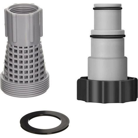 Intex Schlauchadapter 25007, Sandpumpenanschluss 45206 58254 4K8001 mit Klemme (1/4)