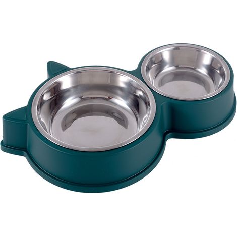 Ensemble de Bols pour Chats en Acier Inoxydable, Bols antidérapants pour Chats et Chatons, mangeoire antidérapante (1/5)