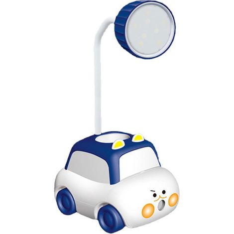 Ortviai Lampe de Bureau LED USB Rechargeable avec Design de Voiture en ABS – Bleu, 7,5 x 9,5 x 21 cm, 1,6 W (1/5)