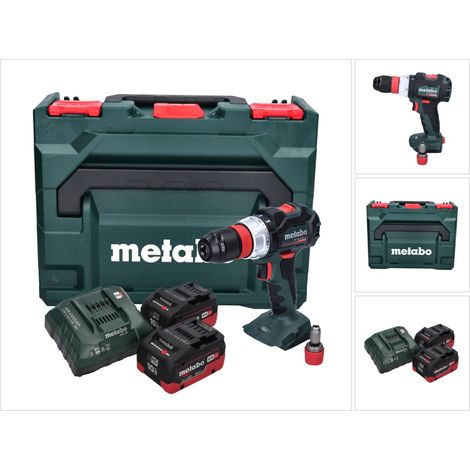 Metabo BS 18 LT BL Q Perceuse-visseuse sans fil 18 V 75 Nm Brushless + 2x batterie 10,0 Ah + chargeur + metaBOX