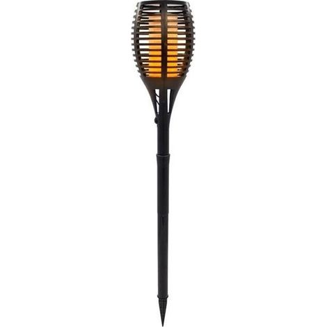 Torche LED solaire effet flamme LUMI JARDIN MAITY SUN 80 cm blanc chaud IP44 (1/5)
