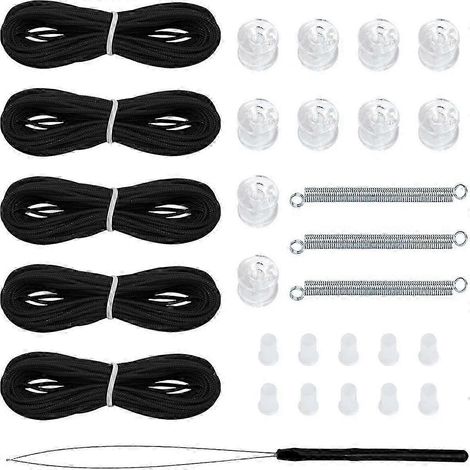 Kit de réparation pour stores blancs - outil de réenfilage pour stores plissés (1/5)