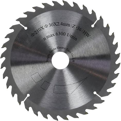 Scheppach Scie 7901800601 Accessoires/Scie plongeante/, compatible avec PL75 Lame de scie pour bois massif, stratifié et le plastique, diamètre 210 x 30 mm/36 Z
