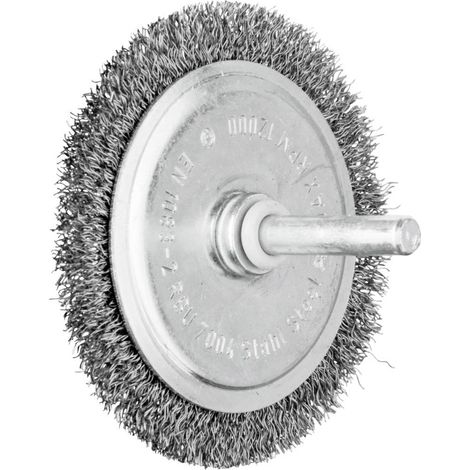Brosse plate rbu sur tige acier ø fils 0,20mm 70x4 queue d6 boîte de 10 - 806609 PFERD - PFERD (1/3)