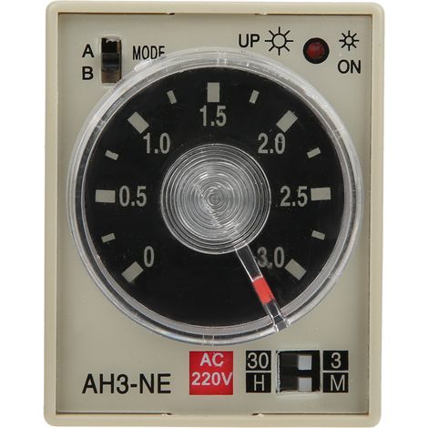 Relais temporisé à l'enclenchement mini, multi-périodes réglables, double mode AH3 NE AC220V (1/5)