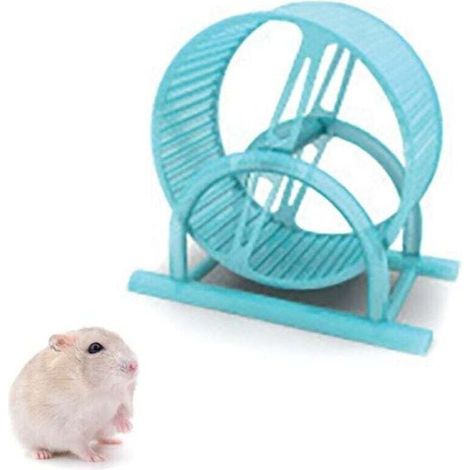 Ruota per criceti per animali domestici - Ruote per correre in tutta comodità - Tapis roulant silenzioso per criceti - Ruota per esercizi silenziosa - Grande e facile da fissare alla gabbia metallica