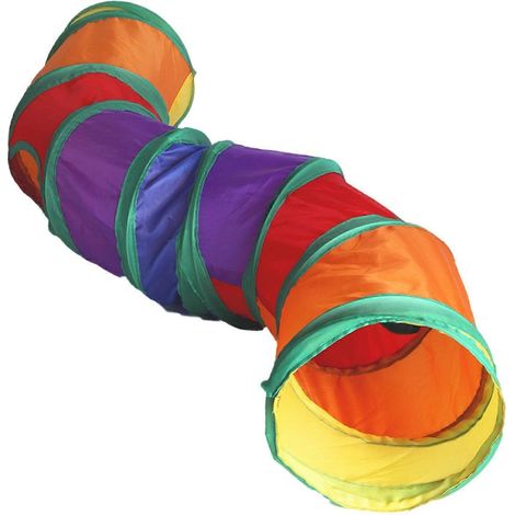 Tunnel pliable pour chat, cachette pour chats d'intérieur, maisonnette pour jouets, tunnels pour hamsters (1/4)