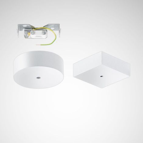Trilux Deckenanschlussdose eckig, si-gr ZAE 03