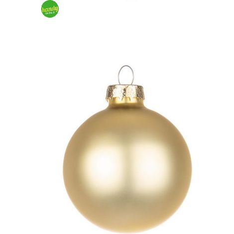 Sfera di vetro miele Bizzotto opaco Ø6 cm