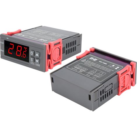 Régulateur de température numérique STC-1000 avec sonde, thermostat chauffage et refroidissement 110-220V AC (1/5)