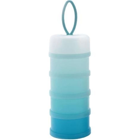 Réservoir de stockage de lait en poudre portable 4 couches pour bébé (bleu)