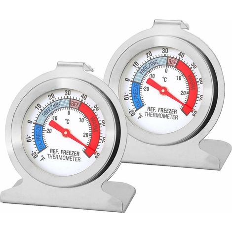Thermomètre Réfrigérateur, Thermomètre Numérique Pour Tester le Réfrigérateur, Thermometre frigo, Thermomètre de Congélation, Petit Thermomètre Rond et Précis, Qualité de Sécurité (1/5)