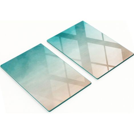 Tavole decorative in vetro per servire snack, motivo astratto, 2x40x52 cm (1/5)