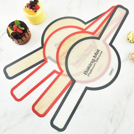 Tapis De Cuisson En Silicone Pour Pain - Poignée Longue Antiadhésive - Compatible Cocotte En Fonte - Outil De Pâtisserie - 1 Pièce (1/4)