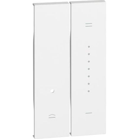Tecla para reguladores Bticino KW19 Living Now 2 modulos Blanco (1/2)