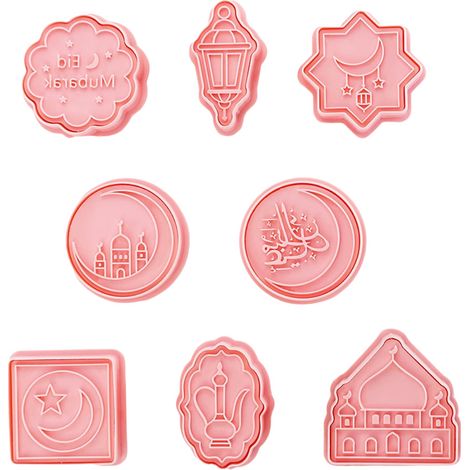 Ensemble d'emporte-pièces 3D pour la décoration du Ramadan et de l'Aïd al-Fitr : moules, tampons et outils de pâtisserie à faire soi-même (1/5)