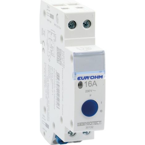 Eur'Ohm – Télérupteur 16A 1P+N 30132 – 230V AC – Montage sur rail DIN – Ultra silencieux – Certifié NF (1/4)