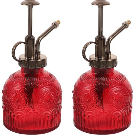 Verre Distributeur ML de Savonnette avec Rouge Vintage en Pompe 200 (1/5)