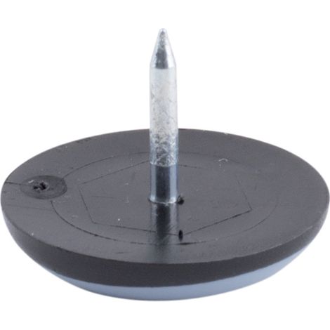 Möbelgleiter mit Teflonbeschichtung, 25 mm Durchmesser, grau SANS MARQUE