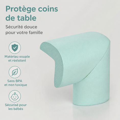 Protection d'angle en mousse pour meuble et table - Vert clair vert clair 30 g – Livraison gratuite