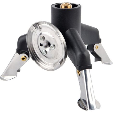 Convertisseur de Brûleur de Triangle Extérieur, Adaptateur de Bouteille de Gaz de Connecteur de Poêle de Camping,Accessoires de Poêle à Gaz pour Intérieur Extérieur (1/5)
